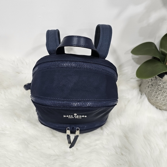 Kate Spade Karissa Nylon Backpack, Medium Navy - Picture 14 of 16